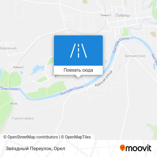 Карта Звёздный Переулок