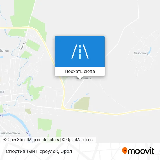 Карта Спортивный Переулок