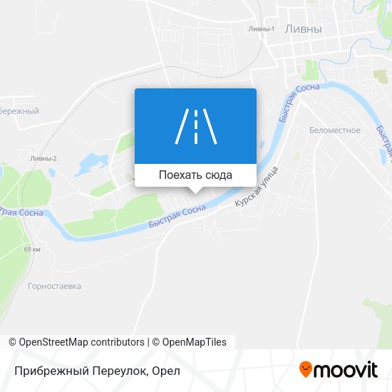 Карта Прибрежный Переулок