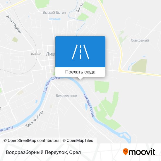 Карта Водоразборный Переулок