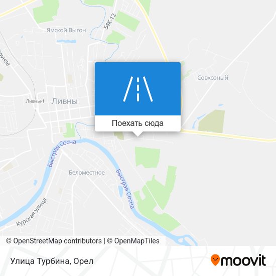 Карта Улица Турбина