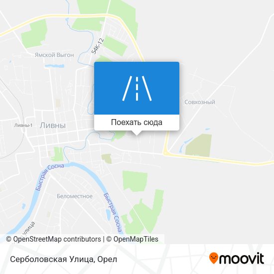 Карта Серболовская Улица
