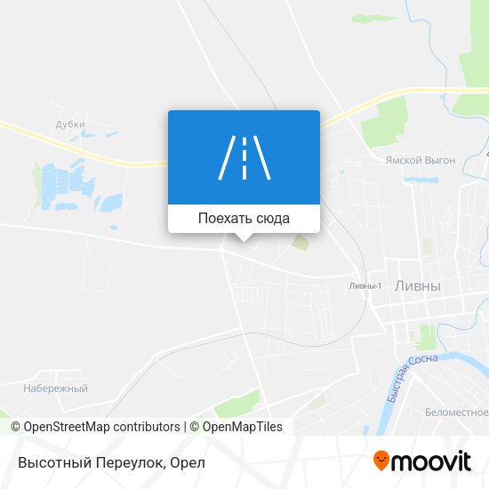 Карта Высотный Переулок