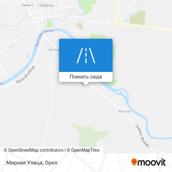 Карта Мирная Улица