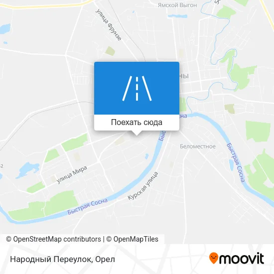 Карта Народный Переулок