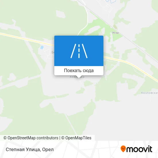 Карта Степная Улица