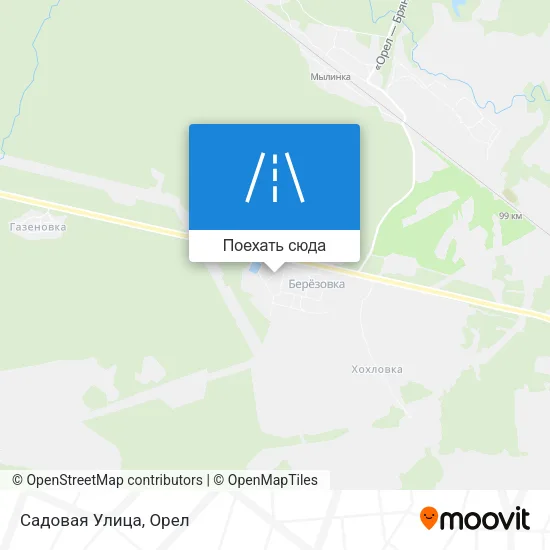 Карта Садовая Улица