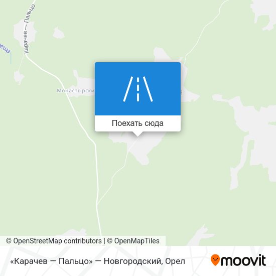 Карта «Карачев — Пальцо» — Новгородский