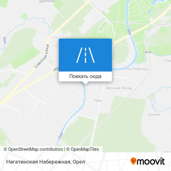 Карта Нагатинская Набережная