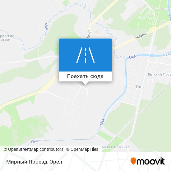 Карта Мирный Проезд