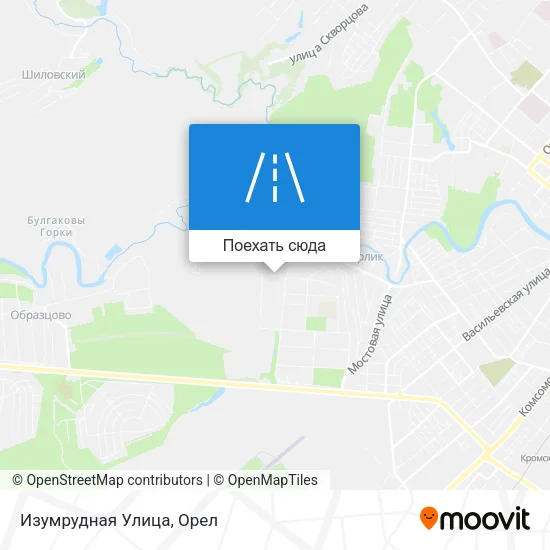 Карта Изумрудная Улица