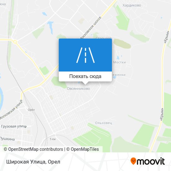 Карта Широкая Улица