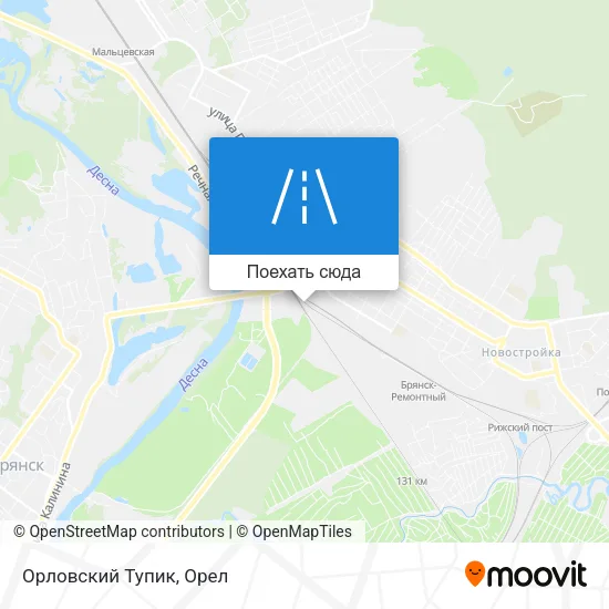Карта Орловский Тупик
