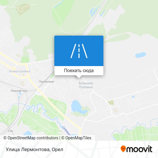 Карта Улица Лермонтова