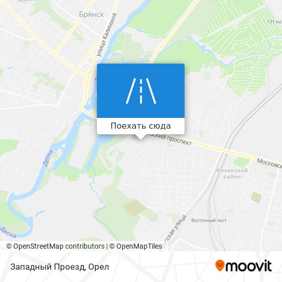 Карта Западный Проезд