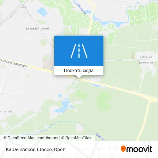 Карта Карачевское Шоссе