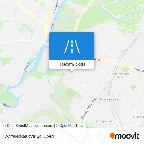 Карта Алтайская Улица