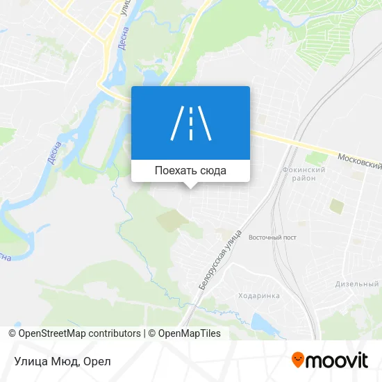 Карта Улица Мюд