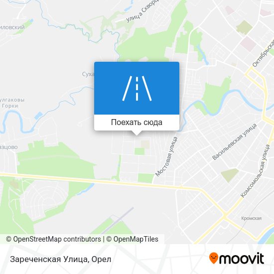 Карта Зареченская Улица
