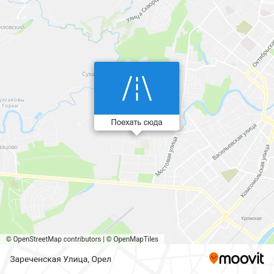 Карта Зареченская Улица