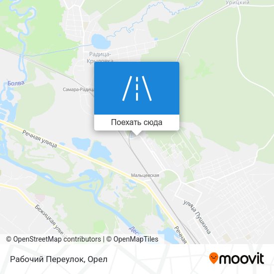 Карта Рабочий Переулок