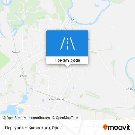 Карта Переулок Чайковского