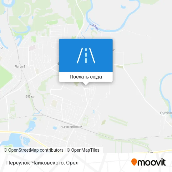Карта Переулок Чайковского