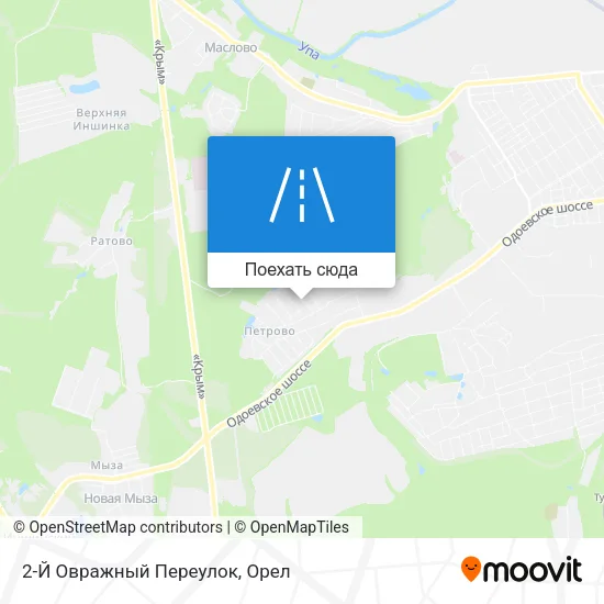 Карта 2-Й Овражный Переулок