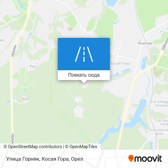 Карта Улица Горняк, Косая Гора