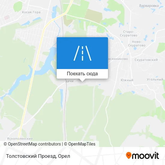 Карта Толстовский Проезд