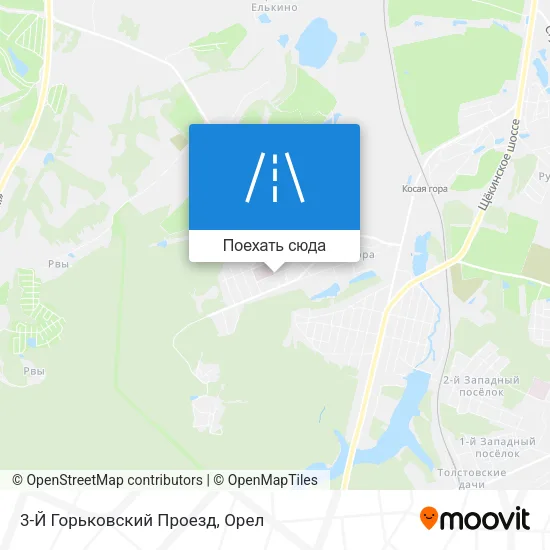 Карта 3-Й Горьковский Проезд