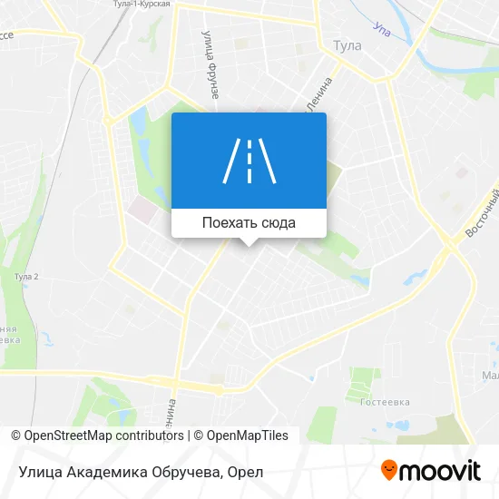 Карта Улица Академика Обручева