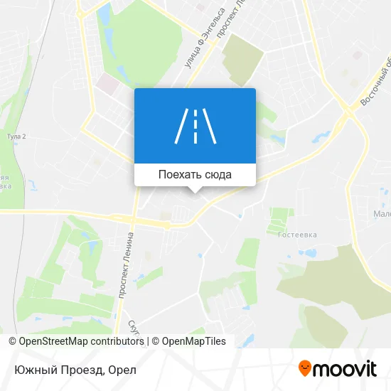 Карта Южный Проезд