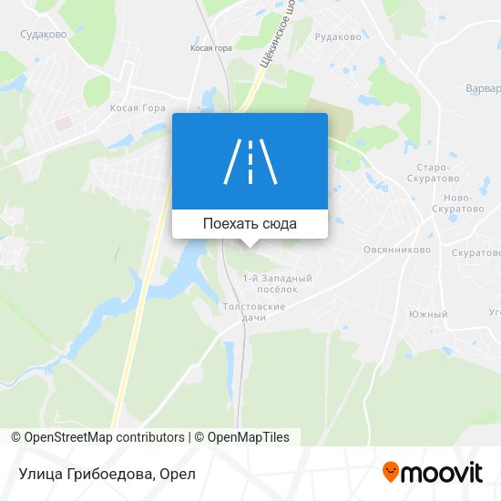 Карта Улица Грибоедова
