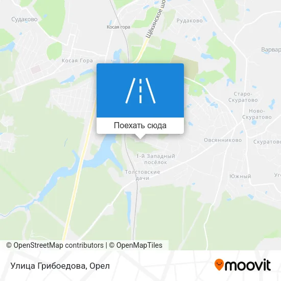Карта Улица Грибоедова