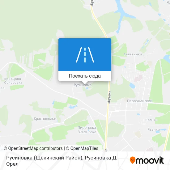 Карта Русиновка (Щёкинский Район), Русиновка Д