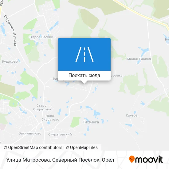 Карта Улица Матросова, Северный Посёлок