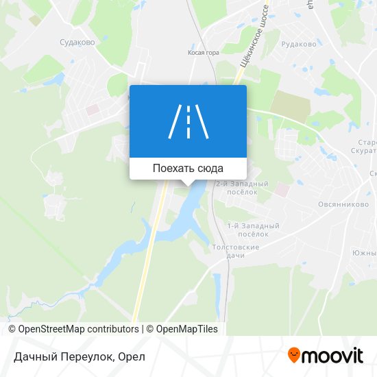 Карта Дачный Переулок