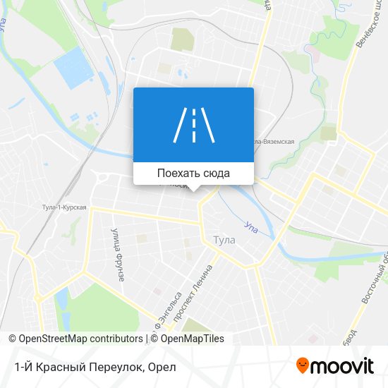 Карта 1-Й Красный Переулок