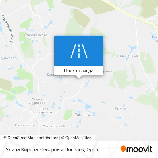 Карта Улица Кирова, Северный Посёлок