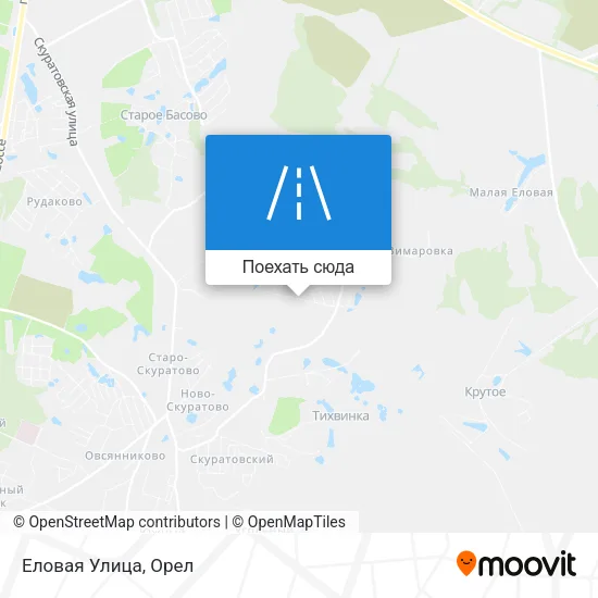 Карта Еловая Улица