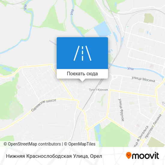 Карта Нижняя Краснослободская Улица