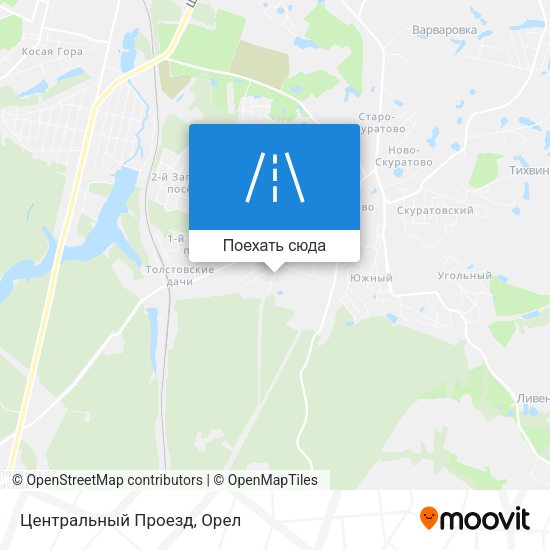 Карта Центральный Проезд