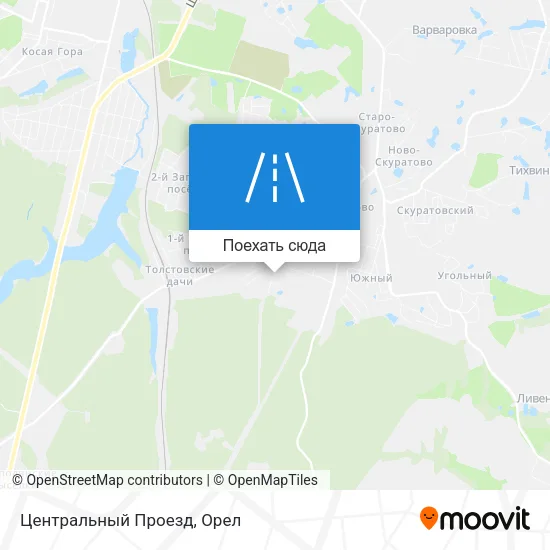 Карта Центральный Проезд