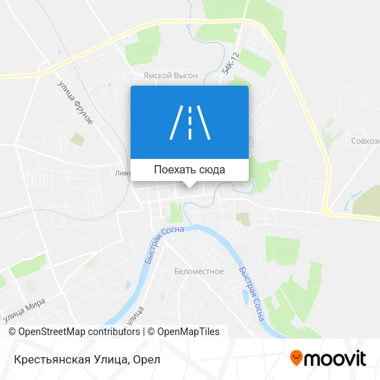 Карта Крестьянская Улица