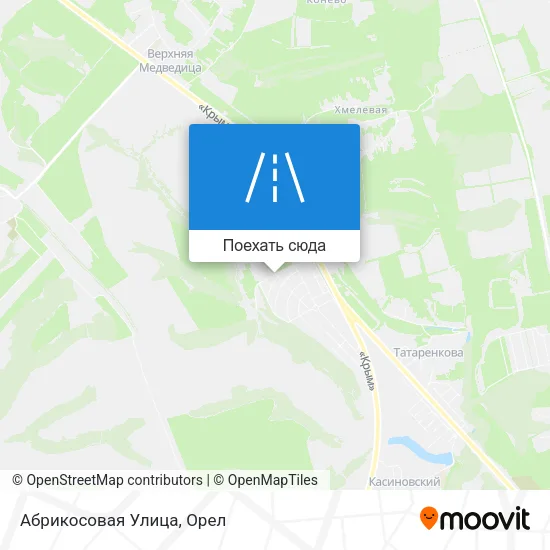 Карта Абрикосовая Улица