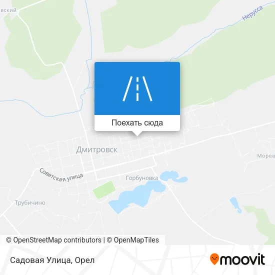 Карта Садовая Улица