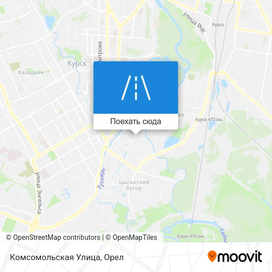 Карта Комсомольская Улица