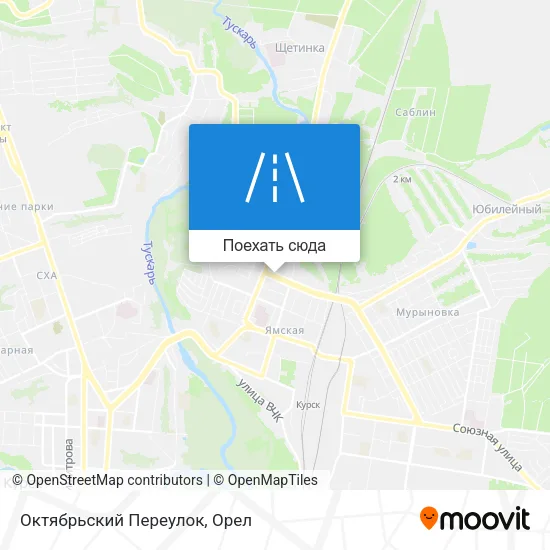 Карта Октябрьский Переулок