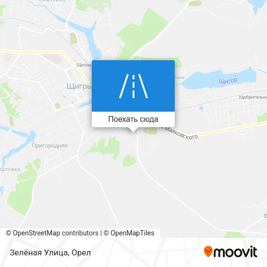 Карта Зелёная Улица